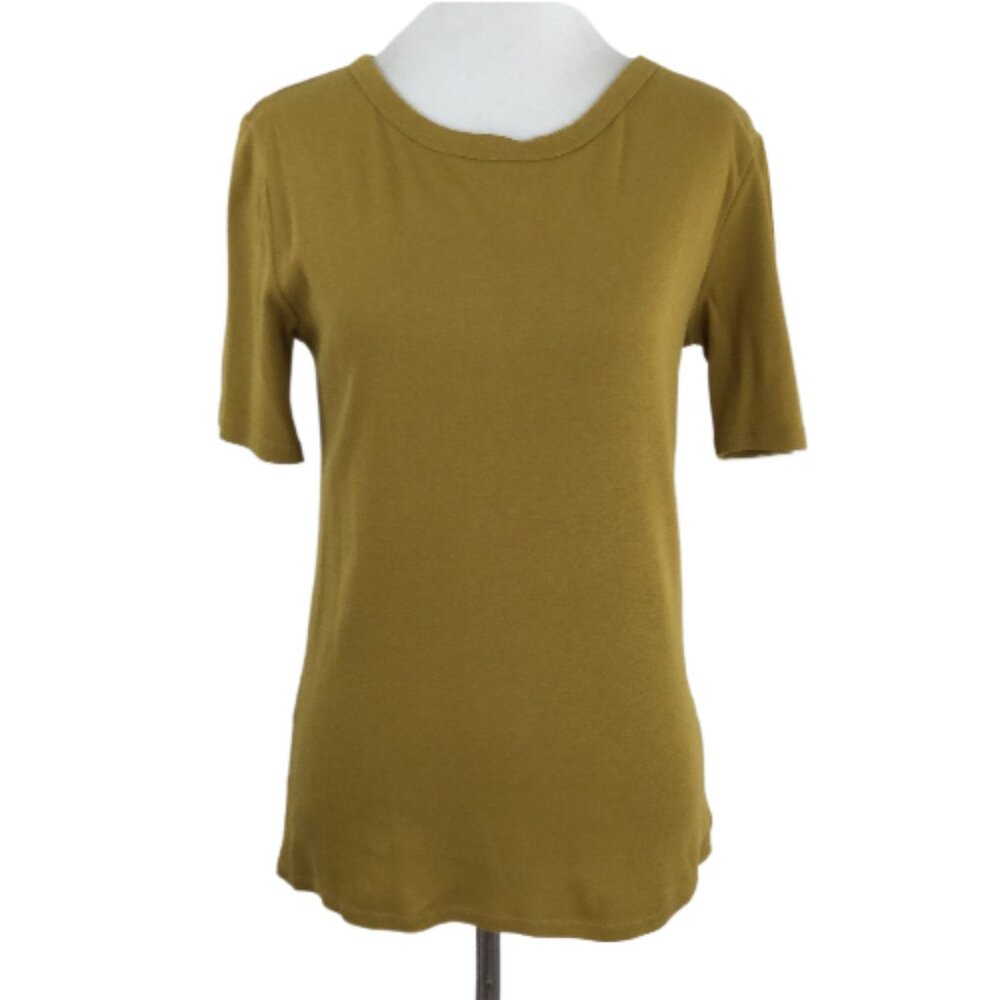 J. Crew Perfect Fit Mustard Tshirt s